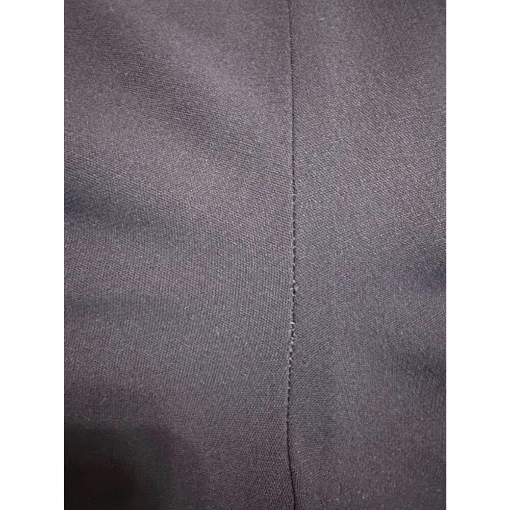 CELINE Wool Blend Straight Leg Tailored Trousers Black EU 40 - Picture 5 of 7